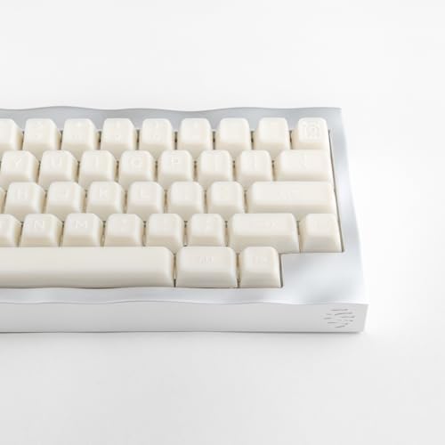 ULTRAEQUIP White Jade Keycaps, 160 Keys Double Shot PBT Keycaps RSA Profile, Translucent Shine Through, Custom Set with Split 7U Spacebar for Alice ISO ANSI 60, 75, 80, 95, 100% Mechanical Keyboard