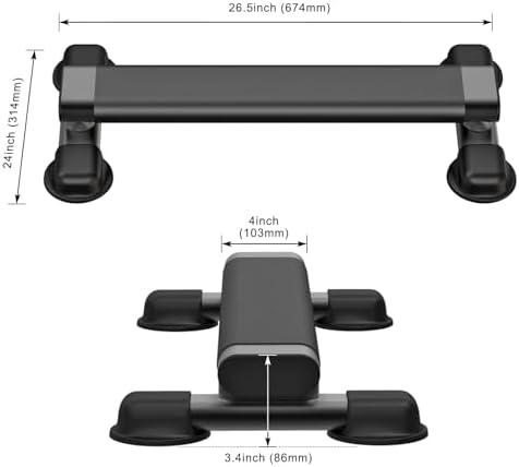 Kipika Versatile Calf Raise Bar, Heavy Duty Steel Standing Calf-raise Stand