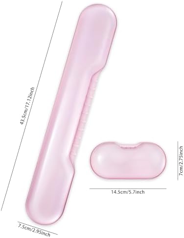 Gel Wrist Rest for Keyboard and Mouse, Pink Wrist Rest Set