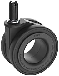 Office Chair Wheels 5-Pack Hubless 1000lb Hardwood Casters Black Okina Mu