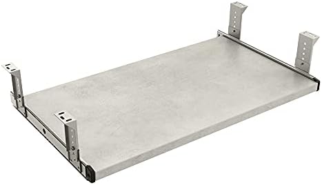 FRMSAET Slide Out 20/24/30 inch Keyboard & Mouse Tray (24 in, Gray Rock)