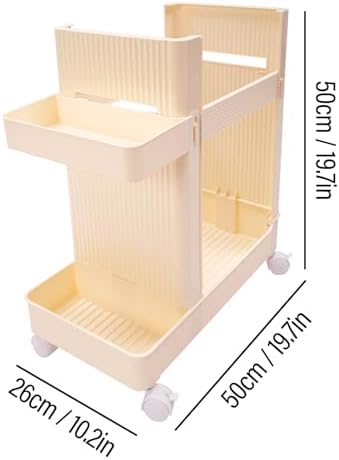 Home Gym Storage,2 Tiers Workout Equipment Organizer with Wheels Workout Equipment Storage Organizer Yoga Mat Storage Racks Home Gym Storage Rack for Yoga Mats, Foam Roller, Dumbbells