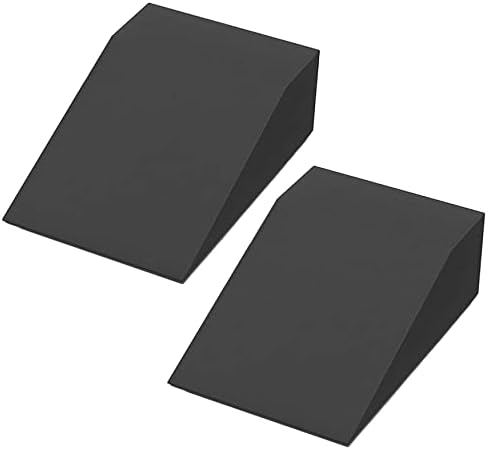 2 Pack Squat Wedge Blocks,Non Slip Professional Squat Ramp for Heel Elevated Squats Calf Raises Platform, Calf Stretcher, Balance, Pushup, Yoga Wrist Support, Pilates, Squat, Riser Block