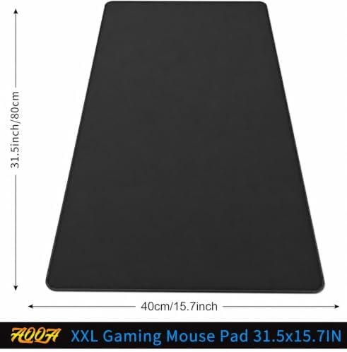 Large Gaming Mouse Pad 31.5 x 15.7 Inch, Black Extended Desk Mat