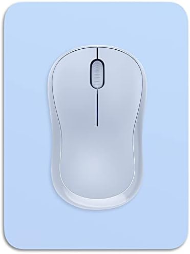Dapesuom Small Mouse Pad, 6 x 8 Inch Thick Rubber Premium-Textured Non-Slip Portable & Washable Mini Mouse Mat for Women Men Wireless Laptops Keyboard Tray Gaming Work Computer Office Travel, Sky Blue