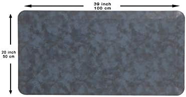 Mabel Home Anti Fatigue Floor Mat- 3 Size(20x32 & 20x39 & 24x70),16 Colors - Standing Desk Mat-Kitchen Floor Mat-Stain ResistantHome Non-Slip Bottom, Extra Soft (Blue, 20" x 39")