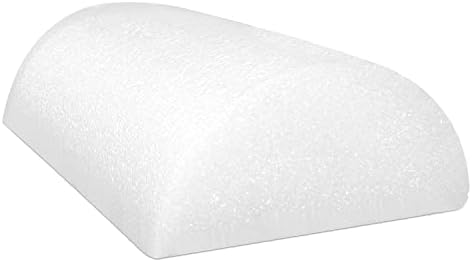 Cando-30-2341 Full-Skin PE Foam Roller For Muscle Restoration, Massage Therapy, Sport Recovery, And Physical Therapy. White, 6" x 12", Half-Round