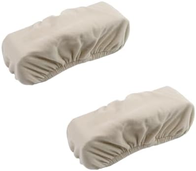 Office Chair Armrest Covers Washable Armchair Slipcovers (Khaki)