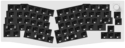 Keychron Q8 Pro QMK/VIA Programmable Custom Mechanical Keyboard, Wireless Bluetooth/Wired, 65% Alice Layout Ergonomic, Hot-Swappable, RGB Backlit Aluminum for Mac Windows Linux-Barebone Version