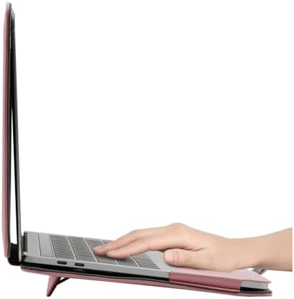 MOSISO PU Leather Sleeve Case Compatible with MacBook Air 13.6 inch