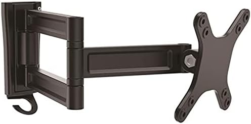 StarTech Monitor Wall Mount 13in to 34in, 33.1lb/15kg, Dual Swivel, Black