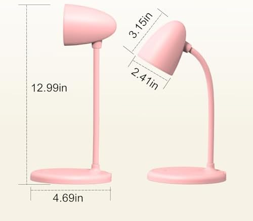 LED Desk Lamp for Home Office,Dimmable Table Lamp 3 Light Colors