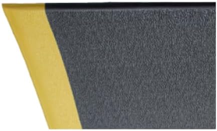Guardian 240276001BY Soft Step Anti-Fatigue Floor Mat, Vinyl, 27"x 60", Black with Yellow Stripe