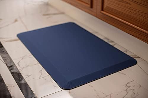 Mabel Home Anti Fatigue Floor Mat- 3 Size(20x32 & 20x39 & 24x70),16 Colors - Standing Desk Mat-Kitchen Floor Mat-Stain ResistantHome Non-Slip Bottom, Extra Soft (Azul, 20" x 32")