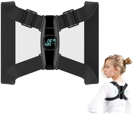 Upgraded Smart Posture Corrector Adjustable Posture Correction Angle with Vibration Posture Reminder Correct Hunchback Posture Correction Back Posture Monitor Hunchback Smart Corrector
