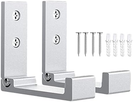 OHIYO Folding Wall Hooks 2PCS Foldable Hooks Bearing Load 33lb/15kg Wall Mounted Heavy Duty No Rust Aluminum Alloy Folding Coat Hooks for Hanging Coat & Bags & Hat & Backpack (Silver)