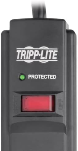 Eaton Tripp Lite TLP606USBB 6 Outlet Black Surge Protector with USB & USB-C