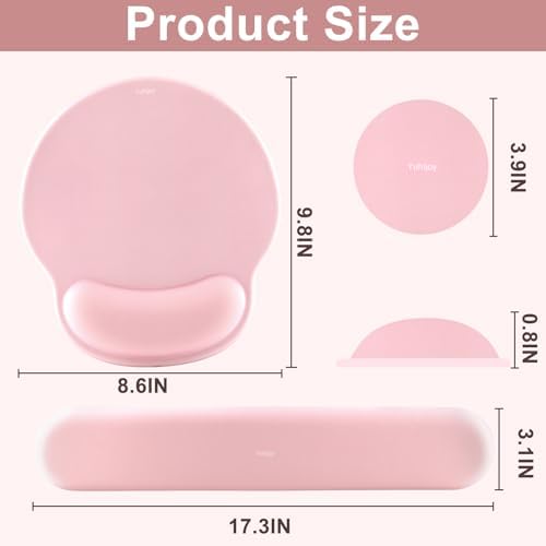Ergonomic Mouse Pad with Wrist Rest, Mouse Pads for Desk Wrist Support