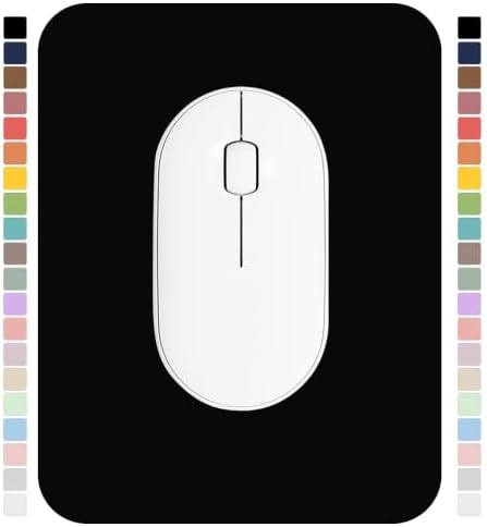 Small Mouse Pad 6 x 8 Inch, Horizontal and Vertical Flexible use. Great for Traveling, Wireless laptops, Keyboard Trays, Offices, etc. (Black)