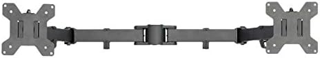 VIVO Black Dual Monitor Arm for Desk Stand, 13-27 in Screens, PT-SD-AM02A