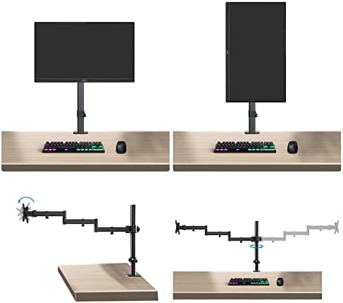 Pholiten Single Long Monitor Stand for 13-32" Screens