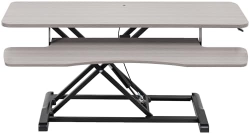 VIVO Dark Gray 36 in Standing Desk Converter, DESK-V036KG