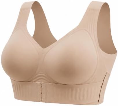 Posture Corrector Bra for Women Cross Back Front Closure Full Coverage Bras