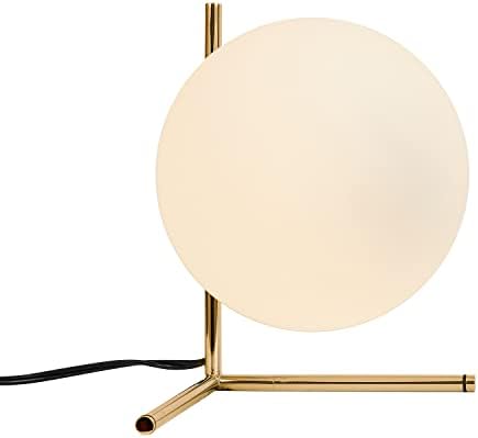 BOKT Gold Table Lamp Bedroom Bedside Glass Ball Reading Nightstand Lamp