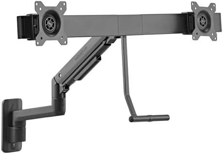 Mount-It! Proflex Dual Monitor Wall Mount with Crossbar