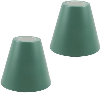 MY MIRONEY 2PCS Green Barrel Metal Lampshade, 4.13" Height
