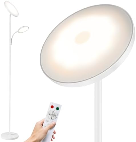 SUNMORY Floor Lamps for Living Room，LED Standing Lamp with Remote Control