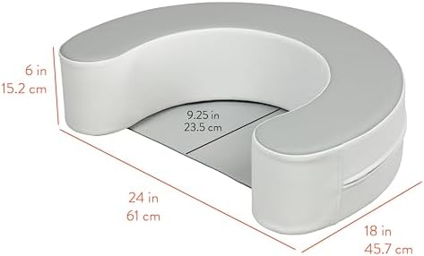 Back2School Express Sit-Up Support Ring Baby Floor Cushion, Grey/Light Grey