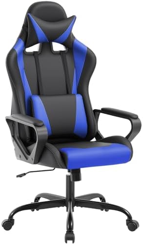 BestOffice Ergonomic Gaming Chair for Adults, Video Game Chair, Blue