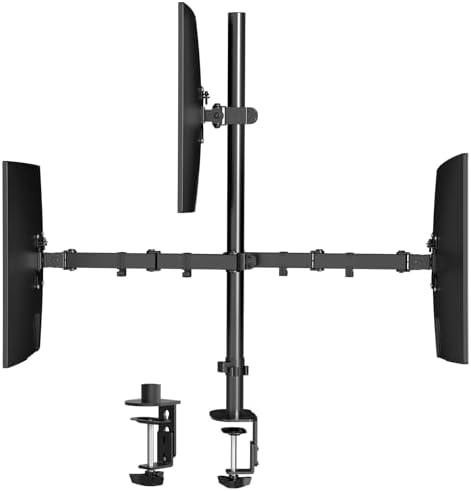 Pholiten Triple Monitor Stand for 13-27" LCD Desk Mount