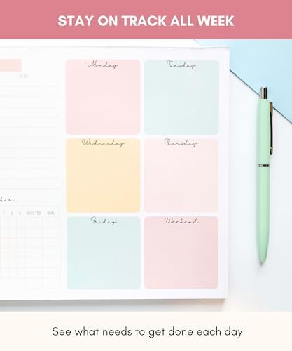 Lamare Weekly Planner Notepad – Premium Undated Weekly To Do List Notepad