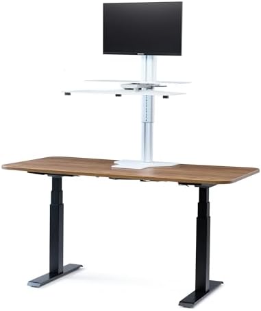 Perfect POSTURE Standing Desk Converter - Single Monitor Riser - 18" Lift