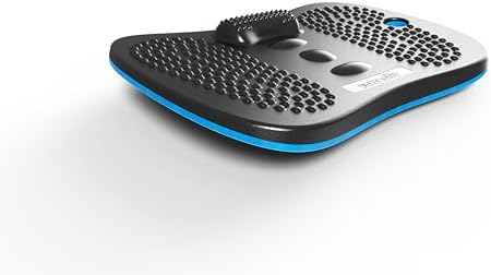 Serenelife Standing Desk Anti Fatigue Mat Wooden Wobble Balance Board Stability Rocker with Natural Hardwood Ergonomic Design Comfort Floor Mat for Standing Desks, Fitness Workout, and Stress Relief