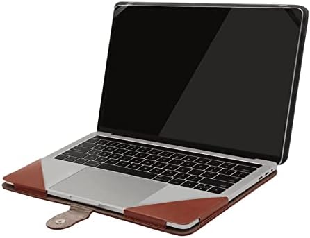 MOSISO PU Leather Sleeve Case Compatible with MacBook Air 13.6 inch