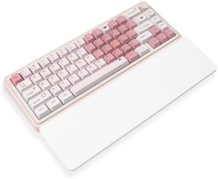 Sumgsn White Keyboard Wrist Rest, Gel Wrist Pad for Keyboard 60%/68%/70%