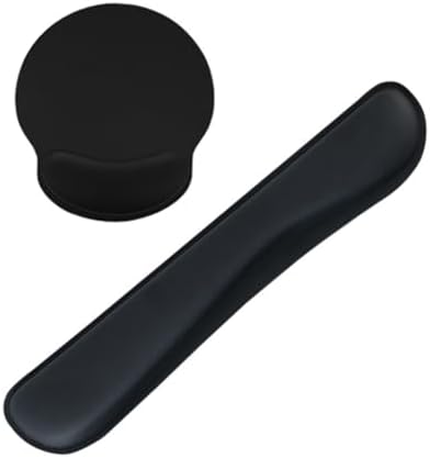 2-Pack Memory Foam Keyboard and Mouse Wrist Rest Pad Set, Ergonomic Gel-Infused, Non-Slip, Pain Relief for Carpal Tunnel