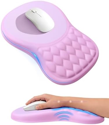 Ergonomic Mouse Pad with Sloped Memory Foam Wrist Rest