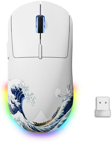 G57 Wireless Gaming Mouse, 8000 DPI, White