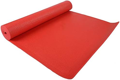Fitvids All Purpose 1/4-Inch High Density Anti-Tear Exercise Yoga Mat with Carrying Strap with Optional Yoga Blocks, Multiple Colors