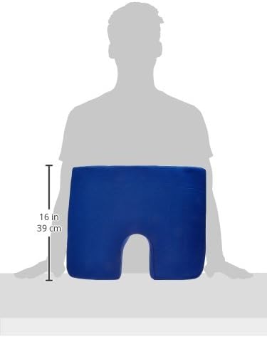 Drive Medical RTL1491COM Compressed Coccyx Cushion, Blue, One-Size
