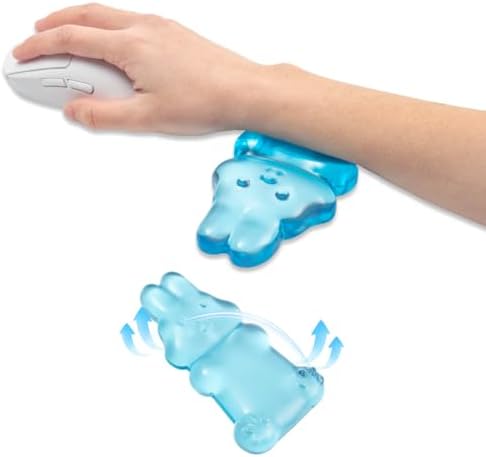 Ergonomic Gel Mouse Wrist Rest,Clear Cute Rabbit Mouse Wrist Rest