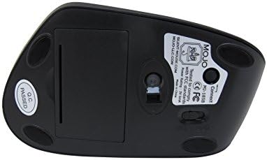 MOJO Silent Bluetooth Vertical Mouse - Wireless Optical Ergonomic Mouse w/Adjustable Sensitivity