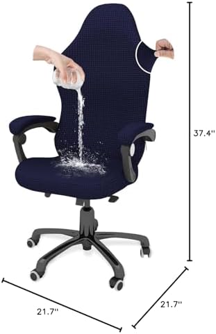 Gaming Chair Cover Game Chair Cover for Reclining Rotating Chair, Navy Blue