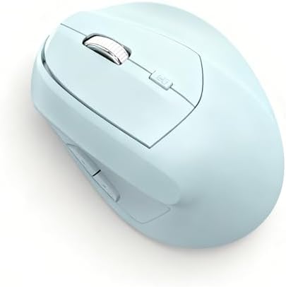 Ergonomic Vertical Mouse Wireless, Rechargeable Ergo Mouse for Carpal Tunnel Relief, 3200DPI Adjustable, 6 Buttons for PC/Laptop/Mac/Windows (Aqua Green)