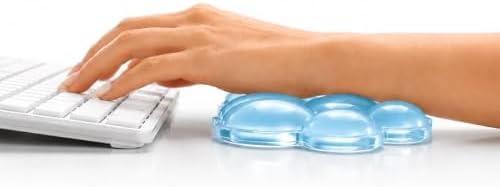 Cloud Gel Wrist Rest Set for Keyboard and Mouse – Ergonomic Wrist Support for Keyboard & Mouse Pad – Non-Slip Desk Wrist Support for Computer, Laptop & Gaming (Blue)