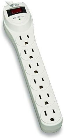 Eaton Tripp Lite TLP602 2ft Cord Surge Protector Power Strip 6 Outlets